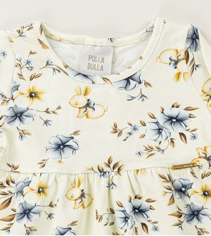 Conjunto Floral Off White