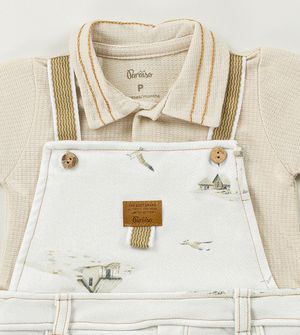 Macaquinho Jardineira Vilarejo