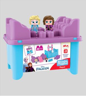 Blocos Mágicos Frozen com 40 peças
