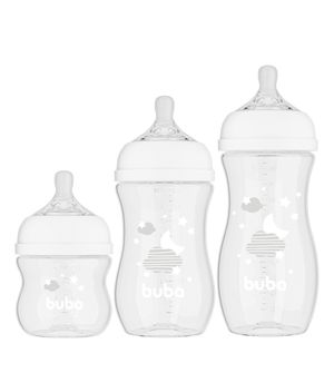 Mamadeira Easy Flow com 3 unidades Nuvem Branca