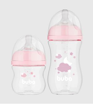 Mamadeira Easy Flow 120ml e 270ml Nuvem Rosa