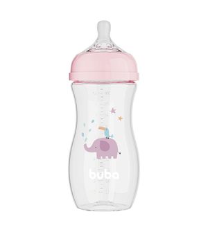 Mamadeira Easy Flow 330ml Elefante Rosa
