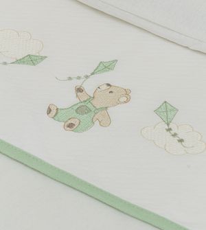 Jogo de Lençol para Berço Bordado - 25701M