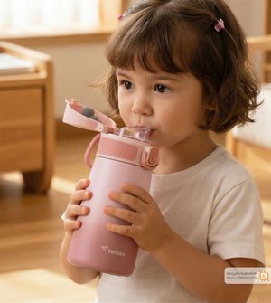 Garrafa Térmica Inox Parede Dupla Direct Drink Rosa 350ml