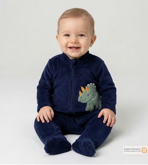 Macacão Pelúcia Dino