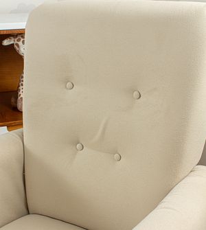 Poltrona Amamentação Isabela  Balanço com Puff