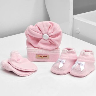 Kit Sapatos Luvas e Touca - 10061