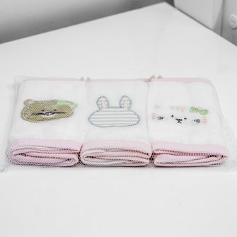 Babete com Prendedor de Chupeta com 3 Peças - 1545