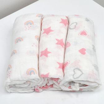 Cueiro Estampado com 3 Peças - 1544