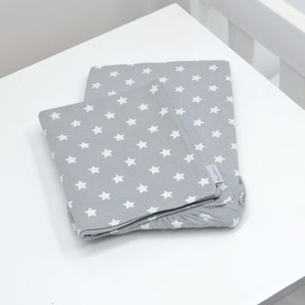 Jogo de Lençol para Berço Camping Estrelinha com 2 peças