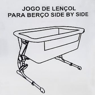 Jogo de Lençol para Berço Side By Side