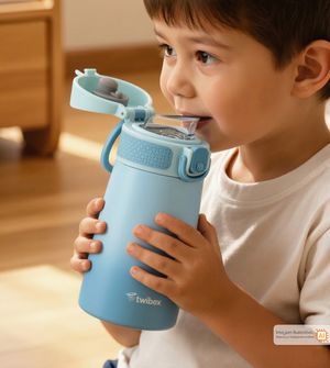 Garrafa Térmica Inox Parede Dupla Direct Drink Azul 350ml