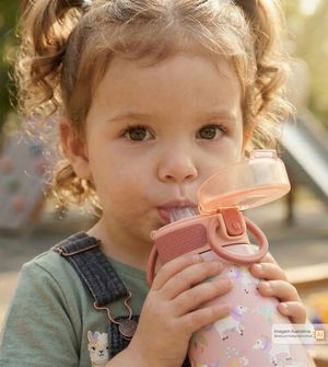 Garrafa Térmica Inox Parede Dupla 3D Unicórnio 350ml Twibex