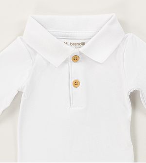 Body Polo Básico Branco