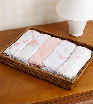 Kit Fralda Soft Bordada e Estampada com 5 Unidades - 1229