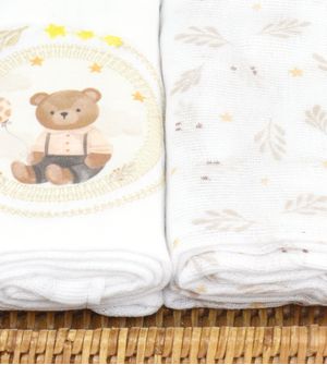 Kit Fralda 3 Unidades Com Bainha Mimo - 5281