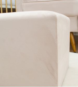 Poltrona Amamentação Julia Linho com Puff e Balanço Gariani