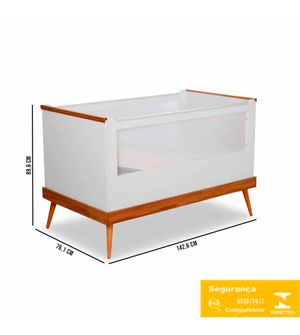 Berço Americano Retrô 2 em 1 Canção de Ninar Divicar