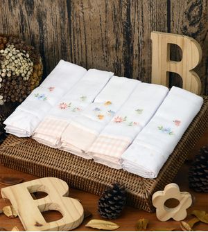 Kit Fralda Soft Bordada com 5 Unidades 74x70cm - 4927