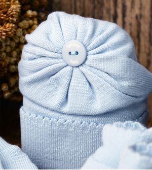 Kit Touca Luva e Sapato Botão 1016 - Tam. RN