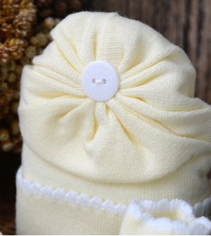 Kit Touca Luva e Sapato Pompom 1016 - Tam. RN