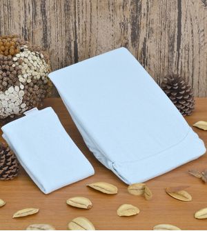 Jogo de Lençol para Berço Americano Liso com 2 Peças