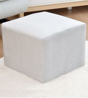 Puff Quadrado de Veludo Gariani