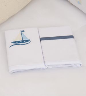 Kit Paninho de Boca Linho Náutico com 2 Peças