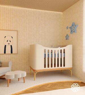 Berço Americano 3 em 1 Aquarela - Cia do Móvel