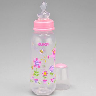Mamadeira Natural Color Orto 250ml Rosa