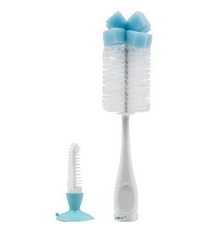 Escova para Mamadeira e Bico com Ventosa Azul - 14980