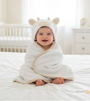 Toalha com Capuz Bichinhos 70 x 90cm