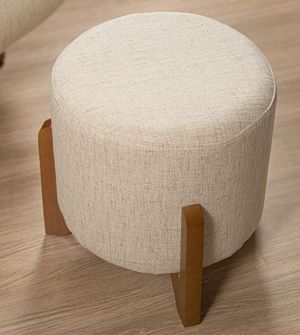 Poltrona Amamentação Maite com Puff Balanço e Giro Gariani