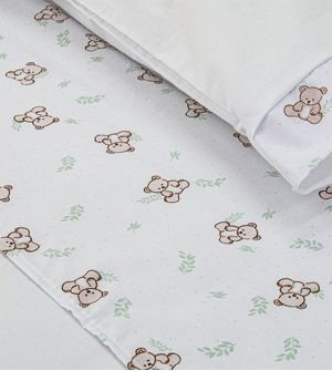 Jogo de Lençol para Berço Americano Estampado com 3 Peças - 4673