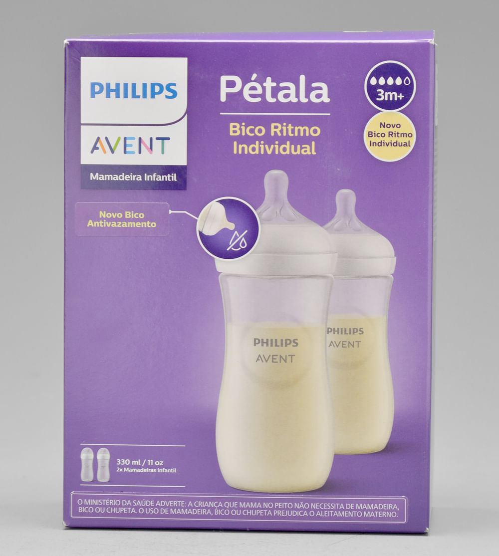 Kit Mamadeira Pétala 330ml com 2 unidades Philips Avent - SCY90602