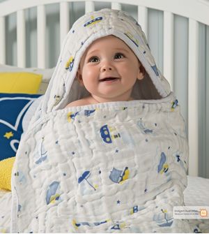 Toalhão de Banho Soft Barco Cia do Neném 100x85cm