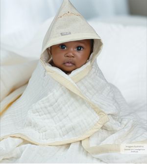 Toalhão de Banho Soft Nature Com Capuz 1,00m x 85cm