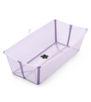 Banheira Flexível Transparente Lavanda Plug Térmico Stokke