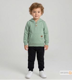 Conjunto Moletom com Capuz Básico