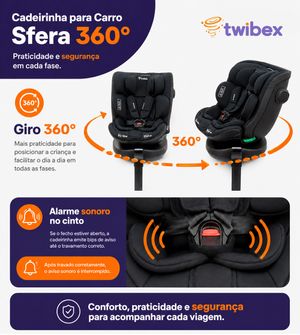 Cadeirinha para Carro Sfera 360 Twibex