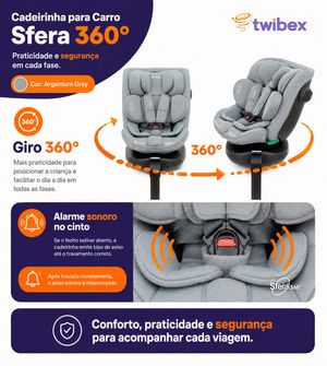 Cadeirinha para Carro Sfera 360 Twibex