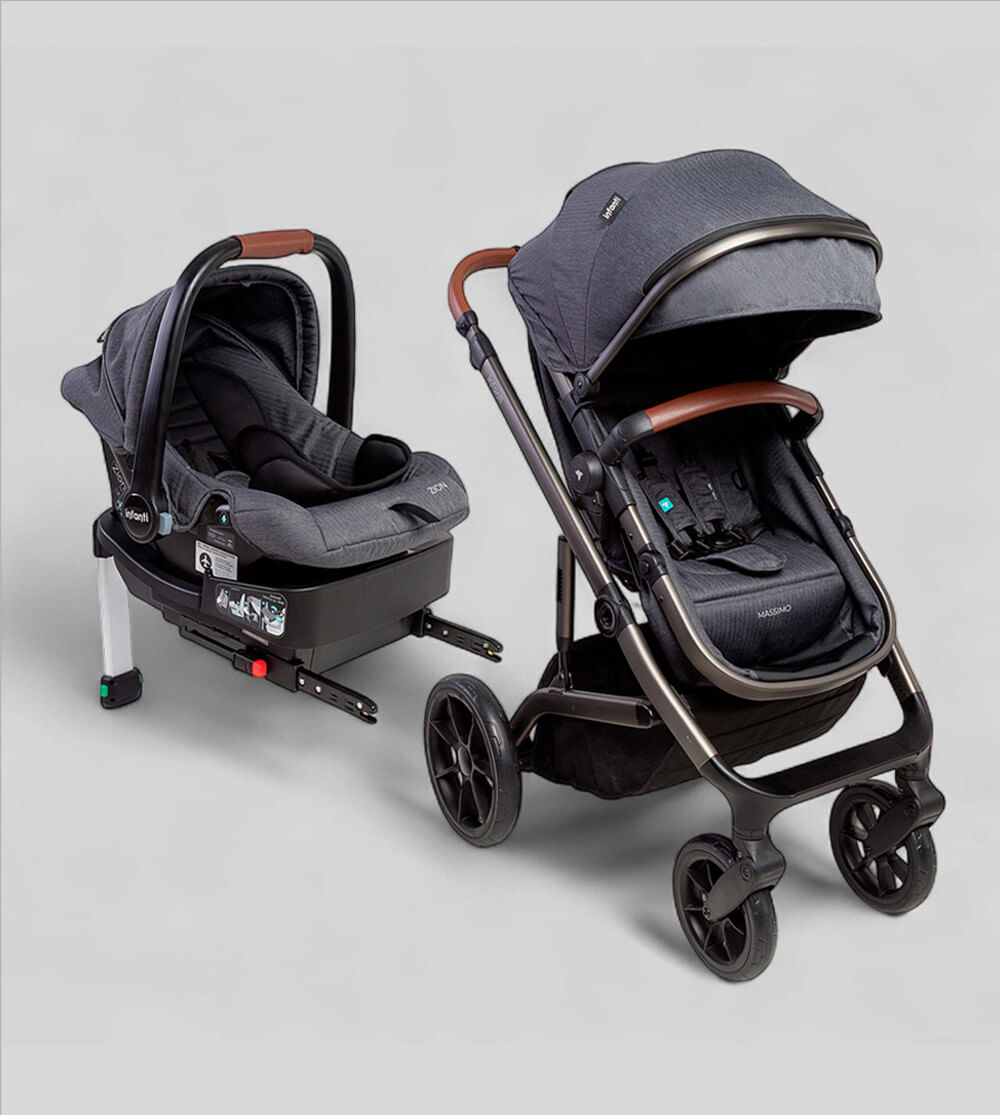 Carrinho Travel System Massimo Trio Isofix Infanti - Alô Bebê