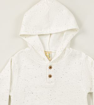 Conjunto Moletom com Capuz Básico Off White