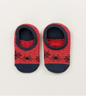 Meia Sapatilha Bebê Antiderrapante Homem Aranha