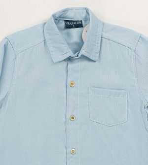 Camisa Casual Azul
