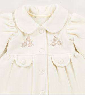 Sobretudo Flor e Pérola Off White