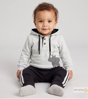 Conjunto Moletom Pequenos Guerreiros