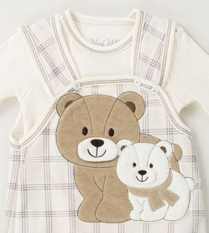 JardineiraBody Urso Xadrez