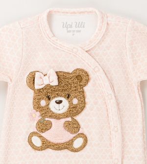 Macacão Plush Ursa Corações