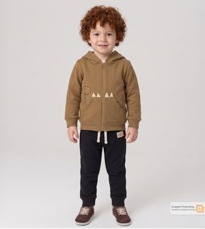 Conjunto Moletom com Capuz Dino